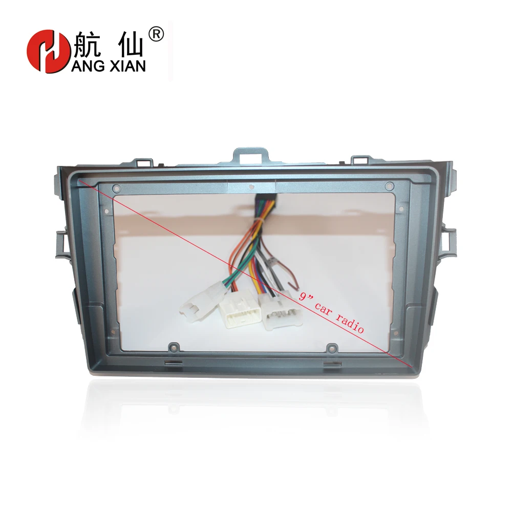 Автомобильный радиоприемник HANGXIAN 2Din для TOYOTA COROLLA 2007 2013 DVD панель gps монтажный