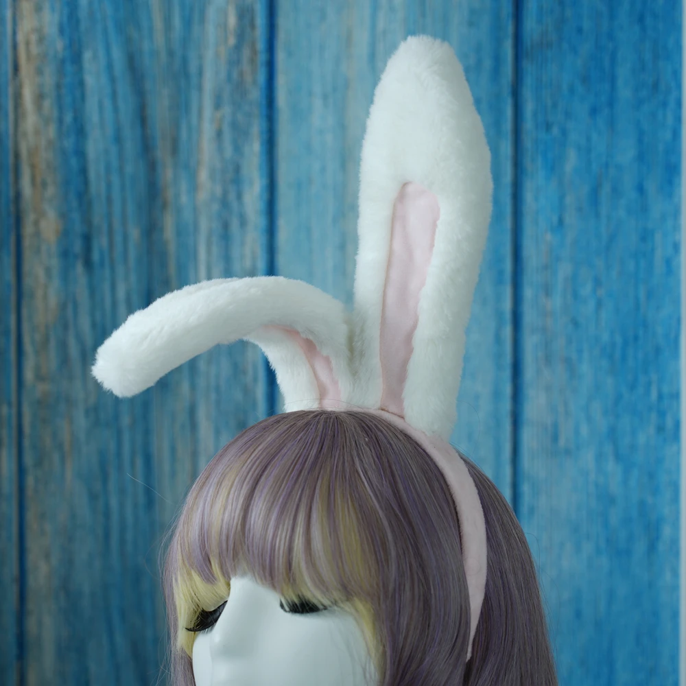 

Новинка, милый ободок для волос, розовый и белый мех, реквизит для косплея, выступления на сцене, для рождественских праздников, для детей и в...