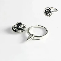 anti rape rotation roses index finger ring self defense protection ring for women
