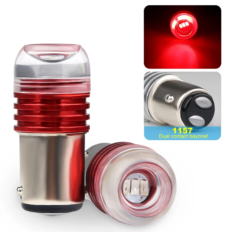 1157 Red Из 2 предметов автомобильные светодиоды 1156 1157 3W 5730 вогнутые зеркала 4 цвета 12V P21W Автомобильные тормоза/поворота Автомобильные стояночные огни декоративные огни - Испускаемый цвет: 1157 Red