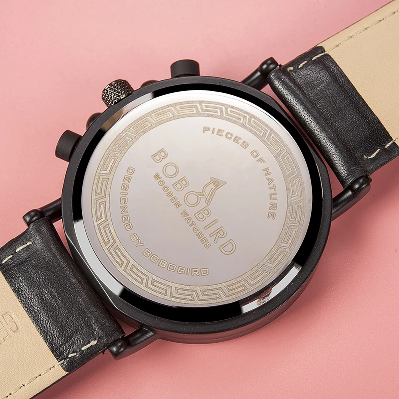 Reloj hombre BOBO BIRD водонепроницаемые часы для мужчин Топ роскошные стильные светящиеся часы Отображение даты деревянные часы для мужчин рождественские подарки