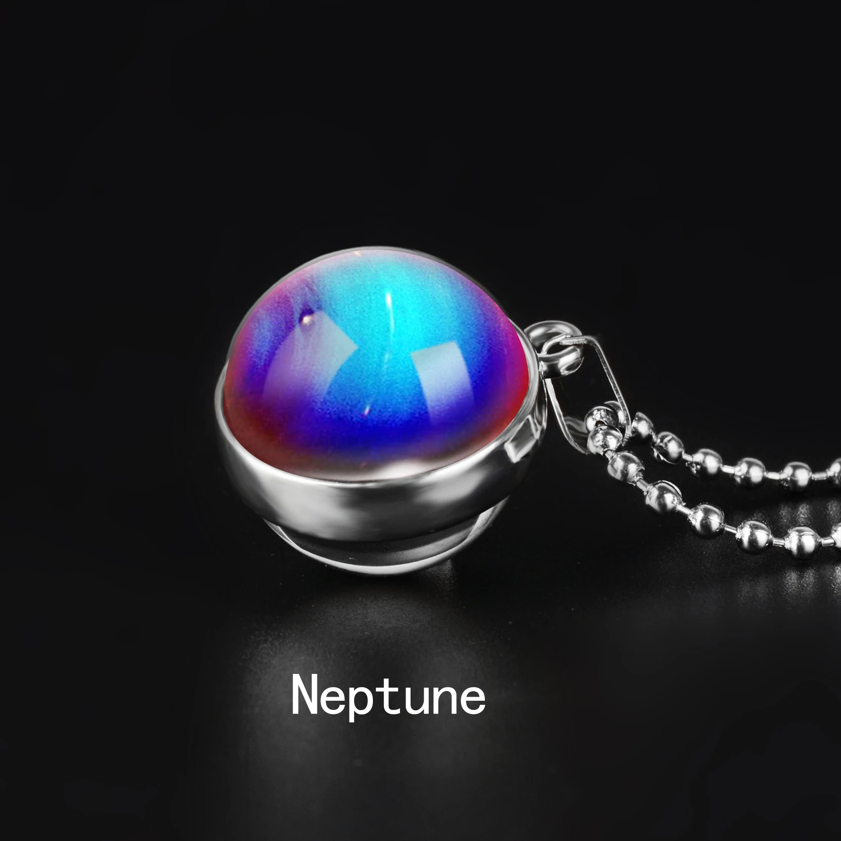 Neptune Двустороннее ожерелье с глобусом, солнечная система, планета Венера, Меркурий, Марс, Сатурн, уран, Нептун, земля, солнце, кулон, купольное стекло, ожерелье s - Окраска металла: Neptune