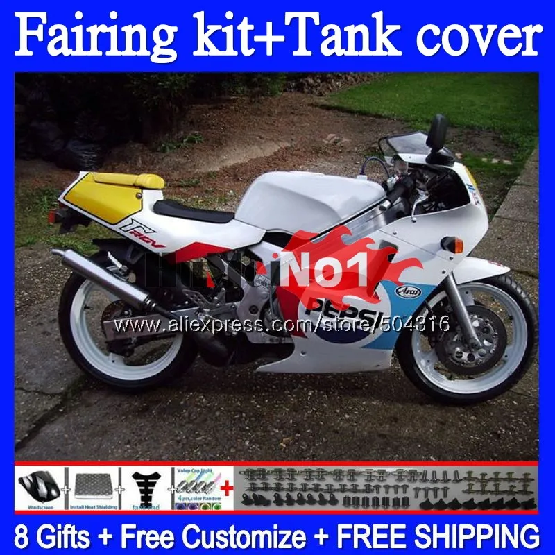 

+Tank For SUZUKI SAPC VJ21 RGV250 RGVT250 1988 1989 1990 1991 Gloss White 89MC.59 RGV-250 VJ22 21 RGV 250 88 89 90 91 Fairings