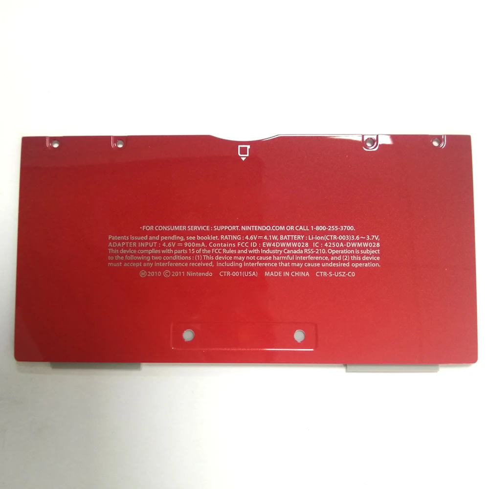 Оригинальный чехол для Nintendo 3DS задней крышки аккумулятора узла|Запасные части| |
