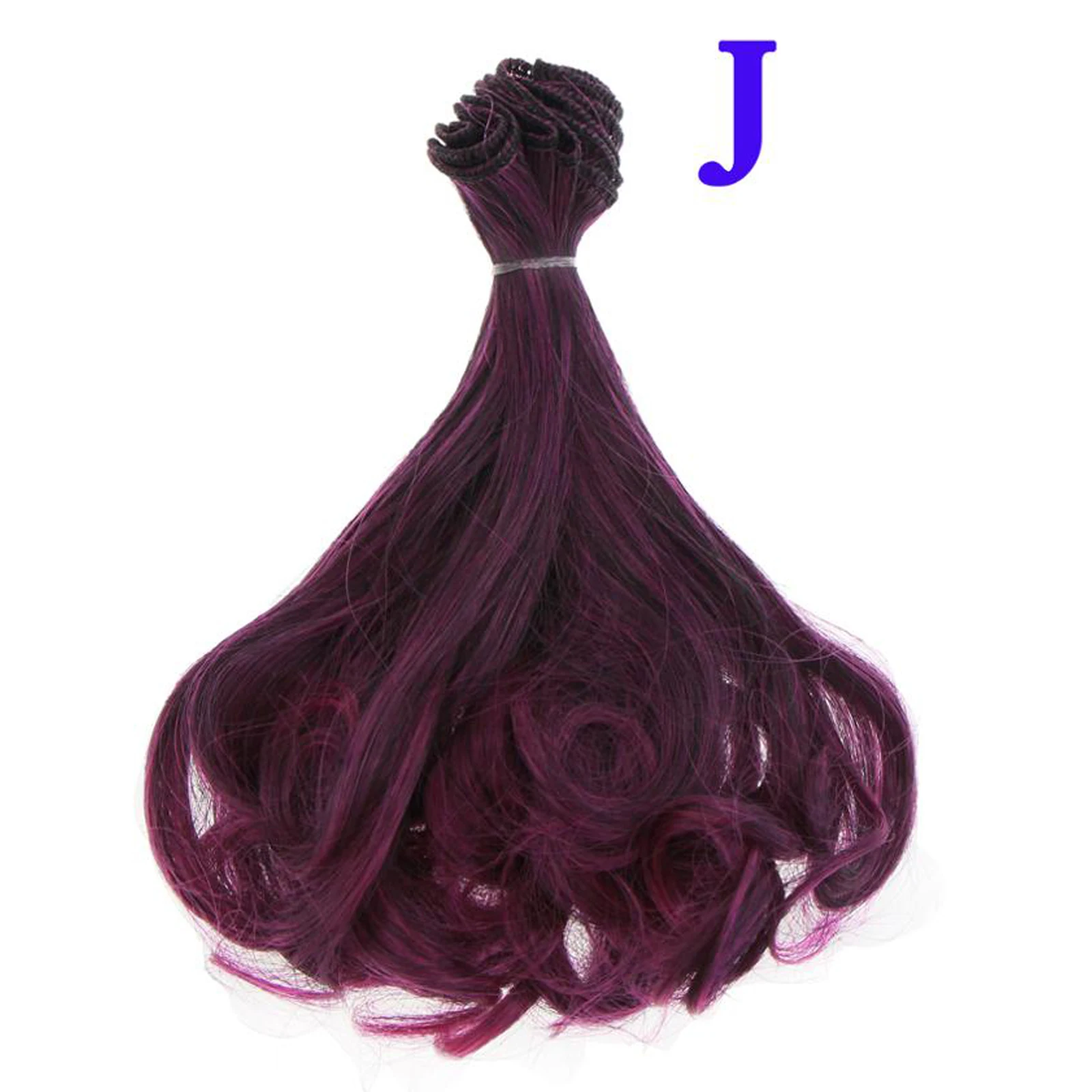 1 шт. DIY 15 см * 100 Температура волокна постепенное микс Цвет BJD кукла вьющиеся волосы