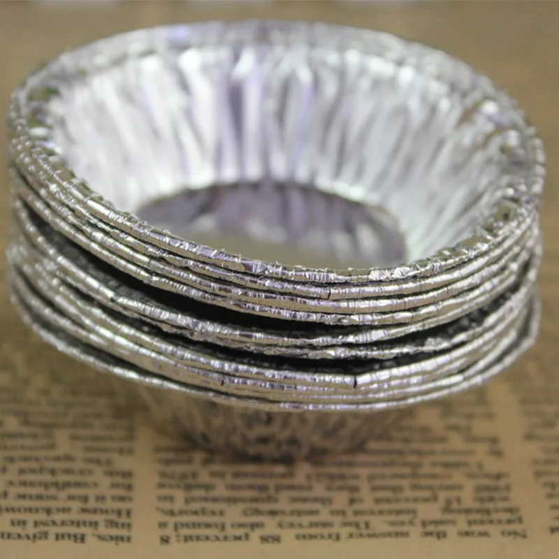 Одноразовая Форма для яиц 250 шт. лоток торта Оловянная фольга духовка алюминиевая