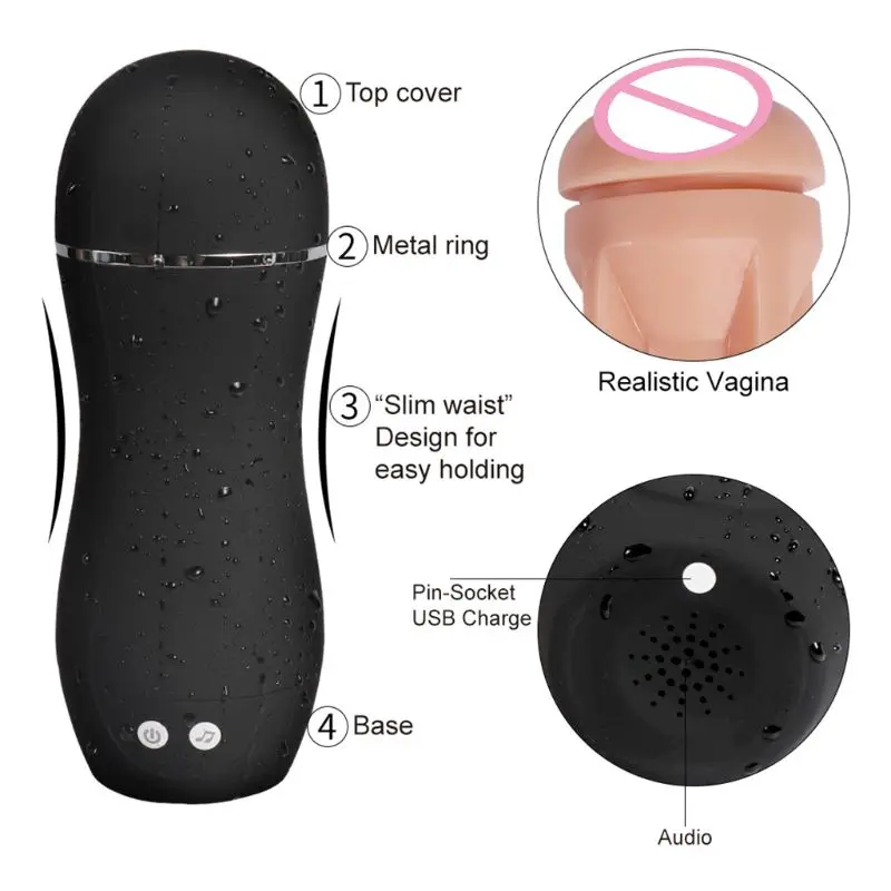 Мужской мастурбатор с 10 режимами вибрации электрическая чаша для мастурбации