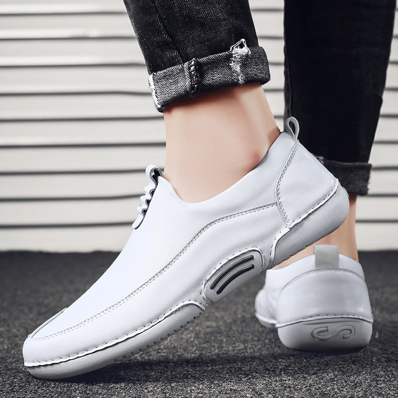 

CYYTL Men Formal Shoes High-quality New Men's Fashion Leather Shoes British Style Simple Driving Loafers Casual Business Shoes