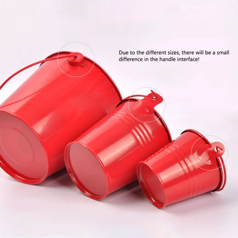 Мини-ведра из олова цветные жестяные ведра с ручками настольный органайзер для