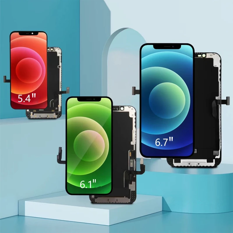 IParts-Reemplazo de Pantalla para m&oacute;vil, montaje de digitalizador t&aacute;ctil LCD para iPhone 12 Pro Max 12 Mini 12 Pro, RJ Incell Cof-1