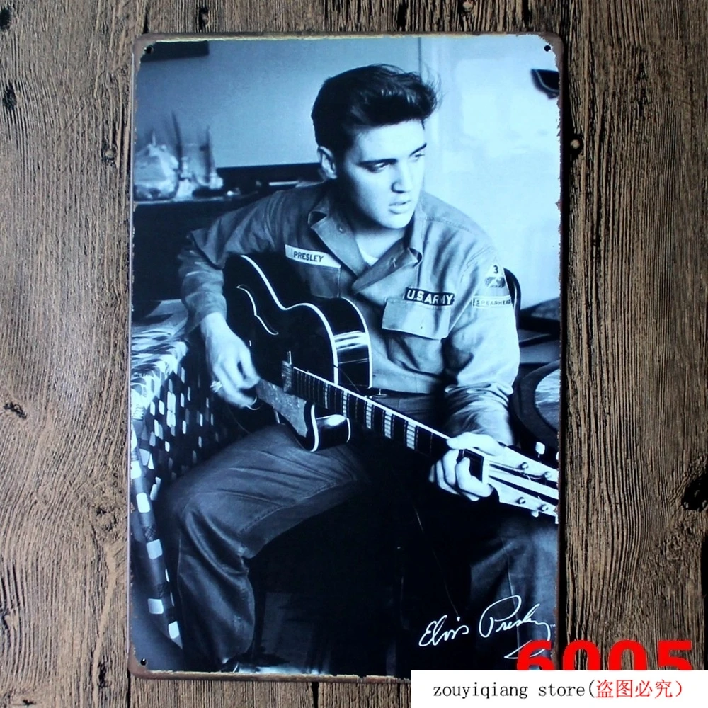 Elvis Presley! Винтажные жестяные вывески для гаража в стиле ретро 20*30 см металлический