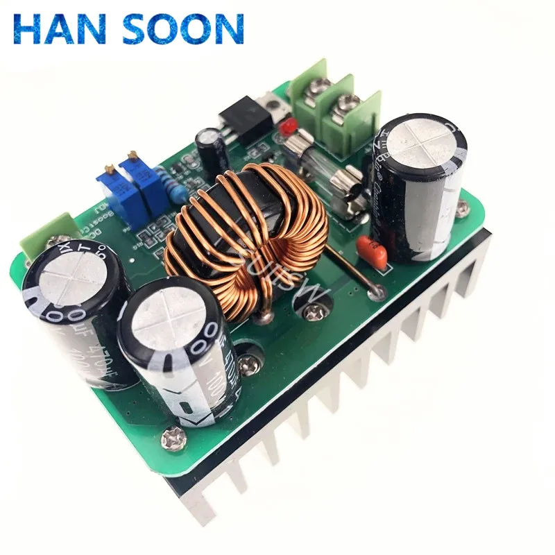 Преобразователь DC/DC повышающего напряжения 10-60В до 12-80В с регулятором напряжения 600Вт, автоматическим источником питания и регулируемым выходным напряжением.