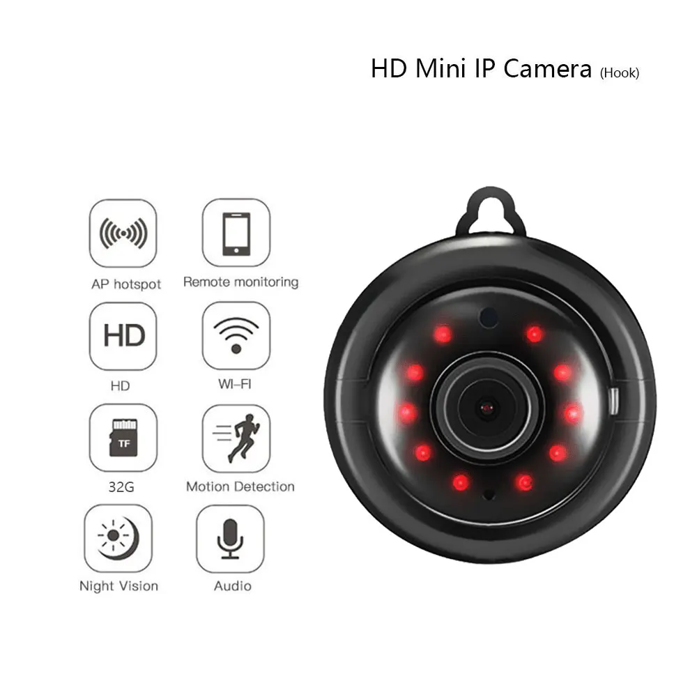Камера Wifi мини IP HD1080P Домашняя безопасность беспроводная маленькая CCTV