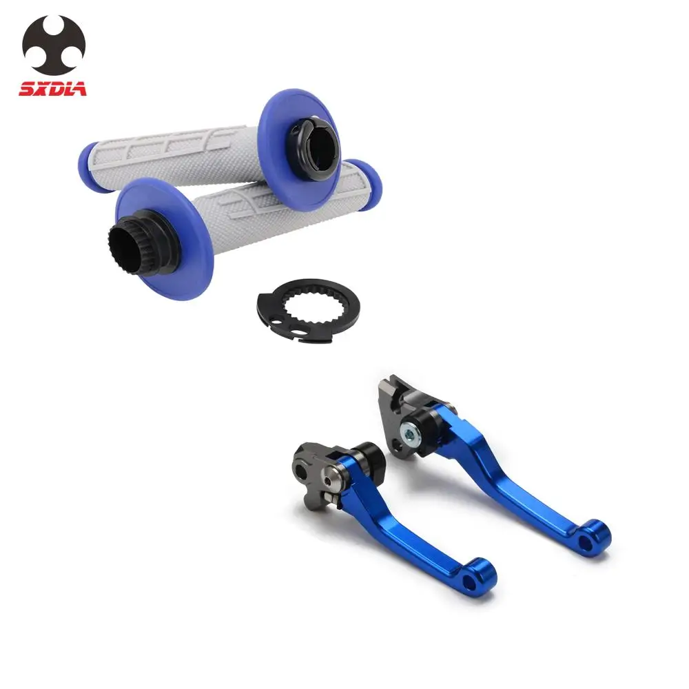 

Мотоциклетные ручки для руля с блокировкой дроссельной заслонки и рычаги тормозного сцепления для YAMAHA YZ250F 01-06 YZ426F 01-02 WR250F 01-02