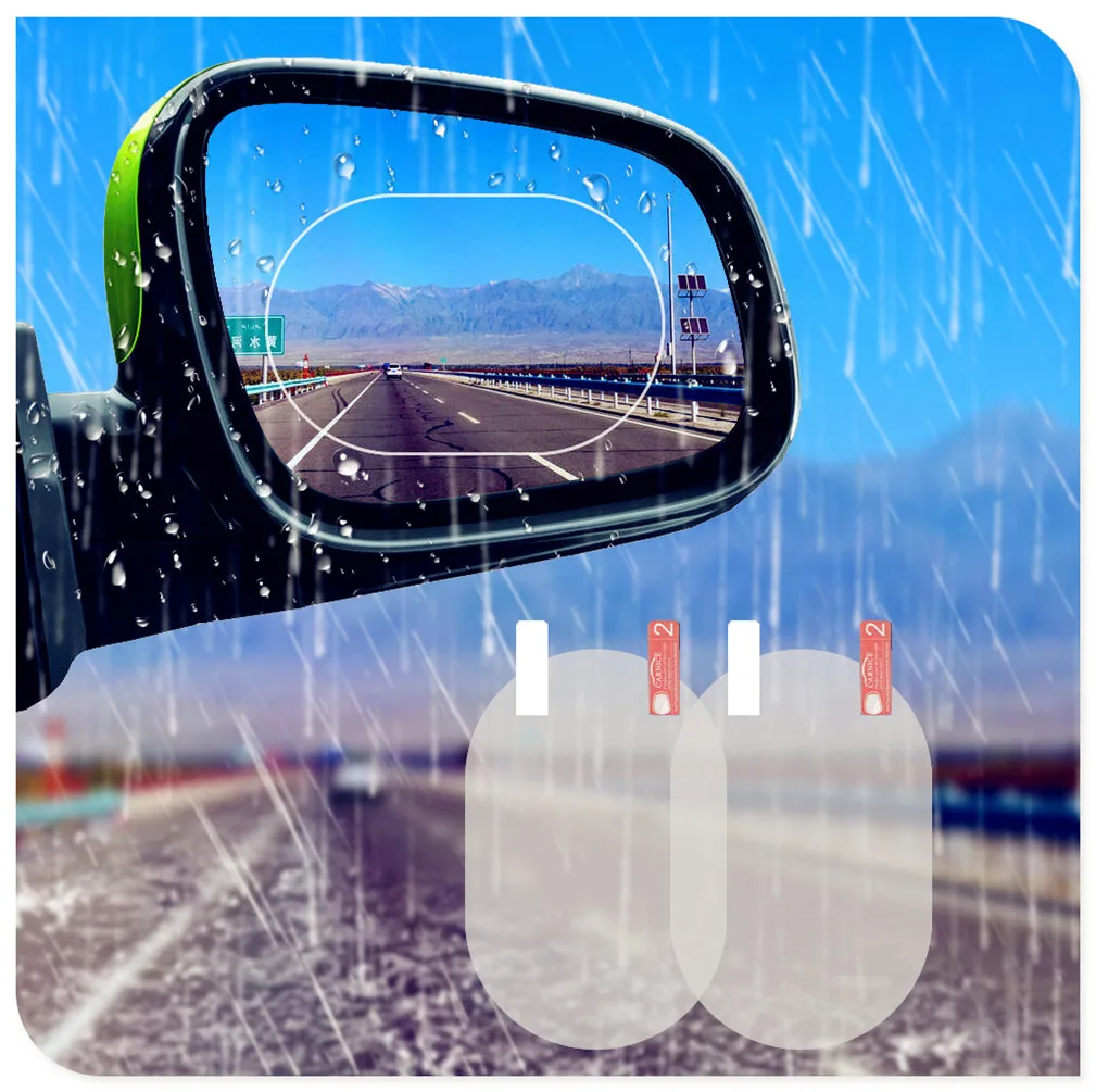 Автомобильное стекло прозрачная пленка на зеркало заднего вида
