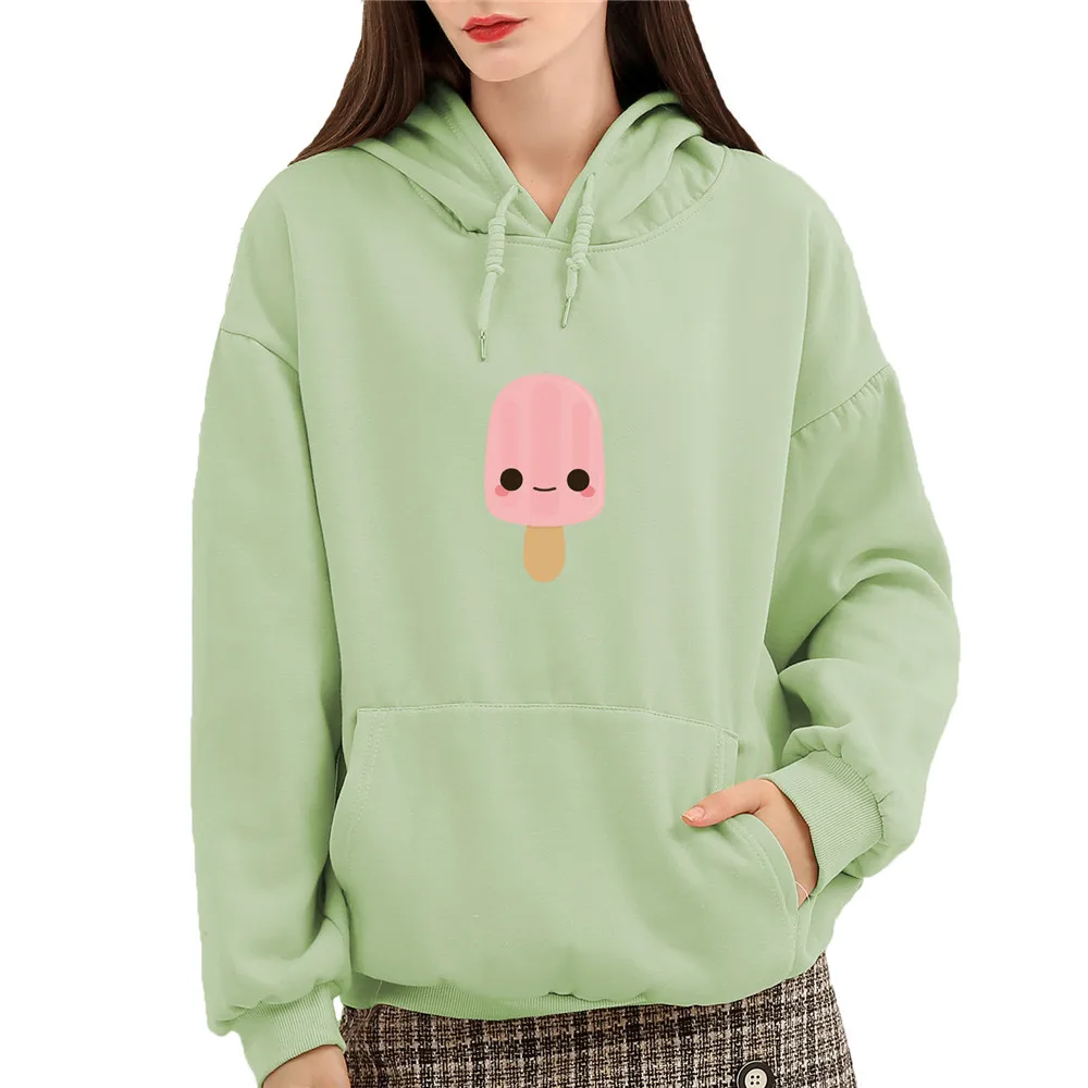Womens Hoodies Pullover Feminino Egirl Cartoon Cotton Winter Warm Thickening Sudadera Plus Size Sweetshirts Sweatshirts Ladies