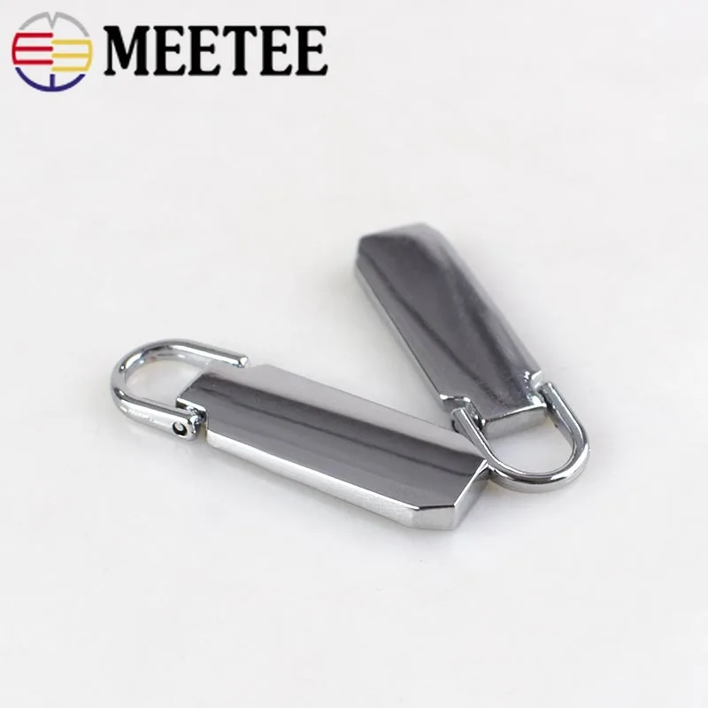 

20pcs Meetee 41x12mm Detachable Metal Zipper Puller For 5# Zip Sliders ZipsPull Tab Zippers Repair Kits DIY Sewing Craft