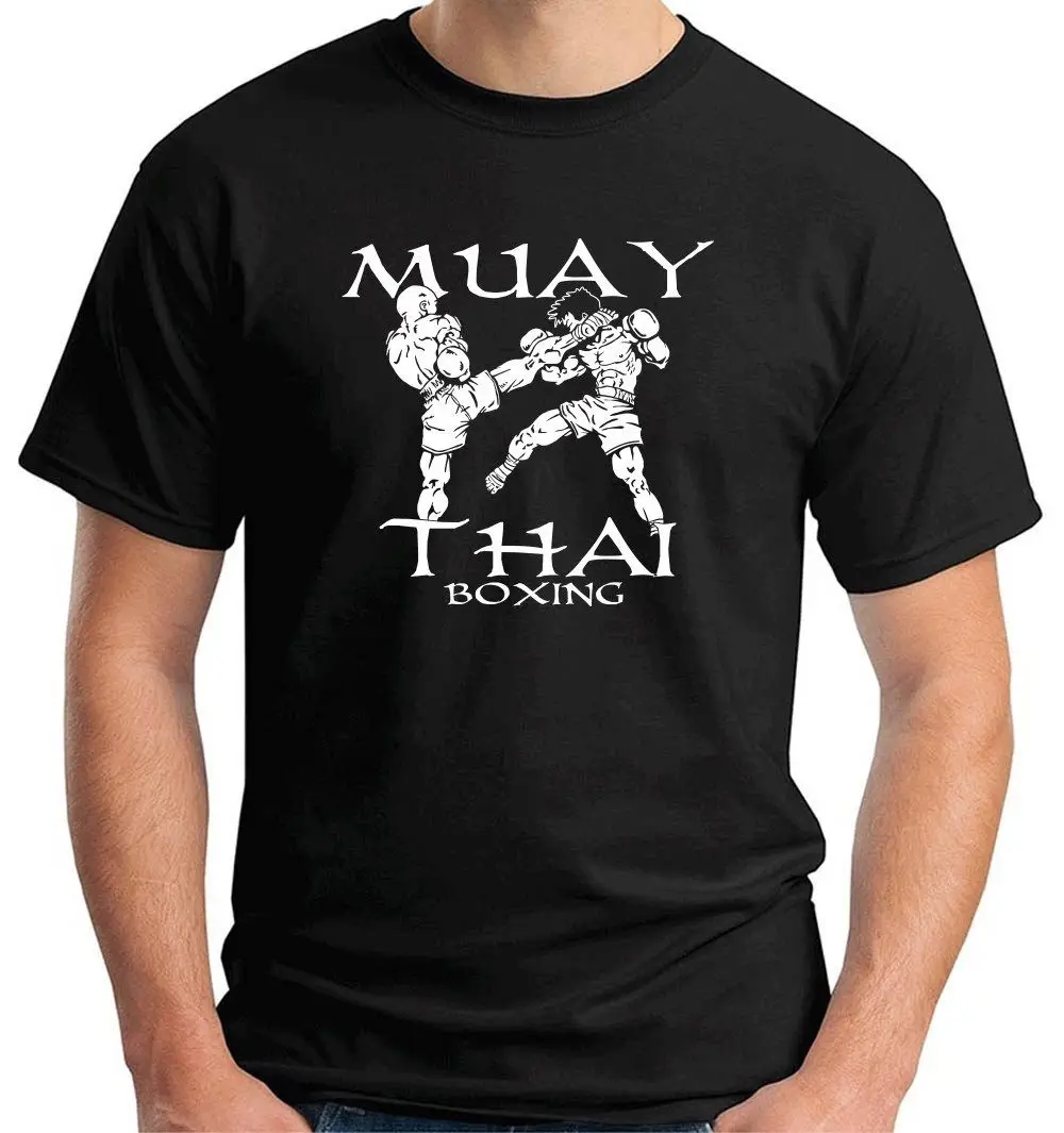 

Классная футболка для бокса, муай тай, боевых искусств Летняя Хлопковая мужская футболка с коротким рукавом и круглым вырезом, Новинка