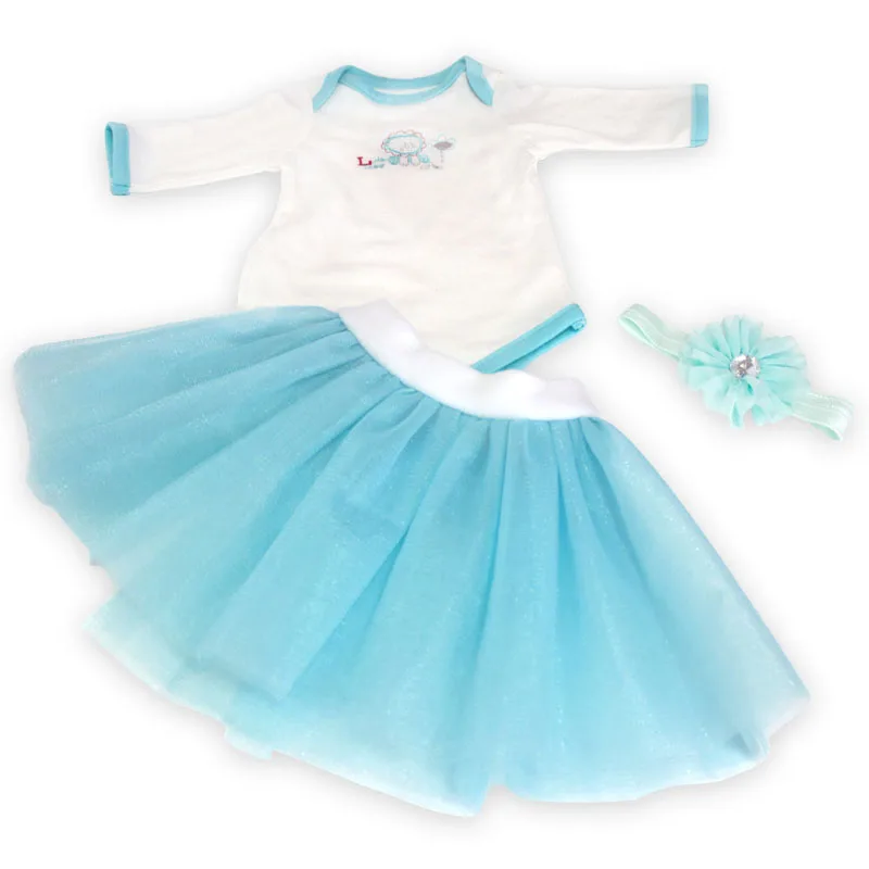 KAYDORA 20-22 дюймов милая кукла реборн принцесса одежда подходит для 50-57 см Bebe Reborn Малыш красочные наряды Аксессуары Юбка