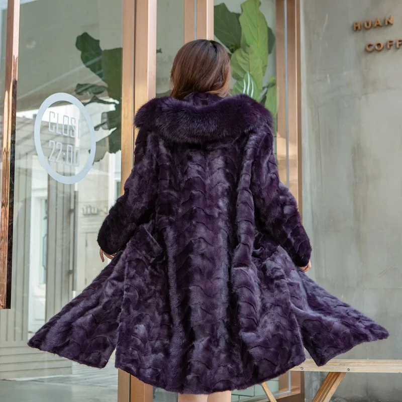 Женская зимняя длинная куртка 105 см размеры 3XL LF9126 | одежда