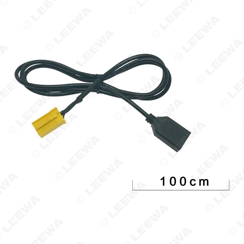 Автомобильный аудио-радиоприемник LEEWA 6Pin AUX USB-кабель Женский удлинитель для MINI ISO