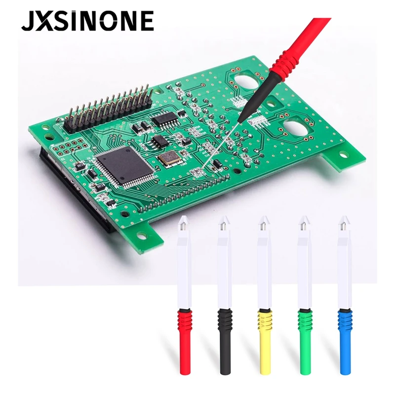 Набор тестовых щупов JXSINONE P1043B с вилкой типа банан 4 мм безопасной иглой для