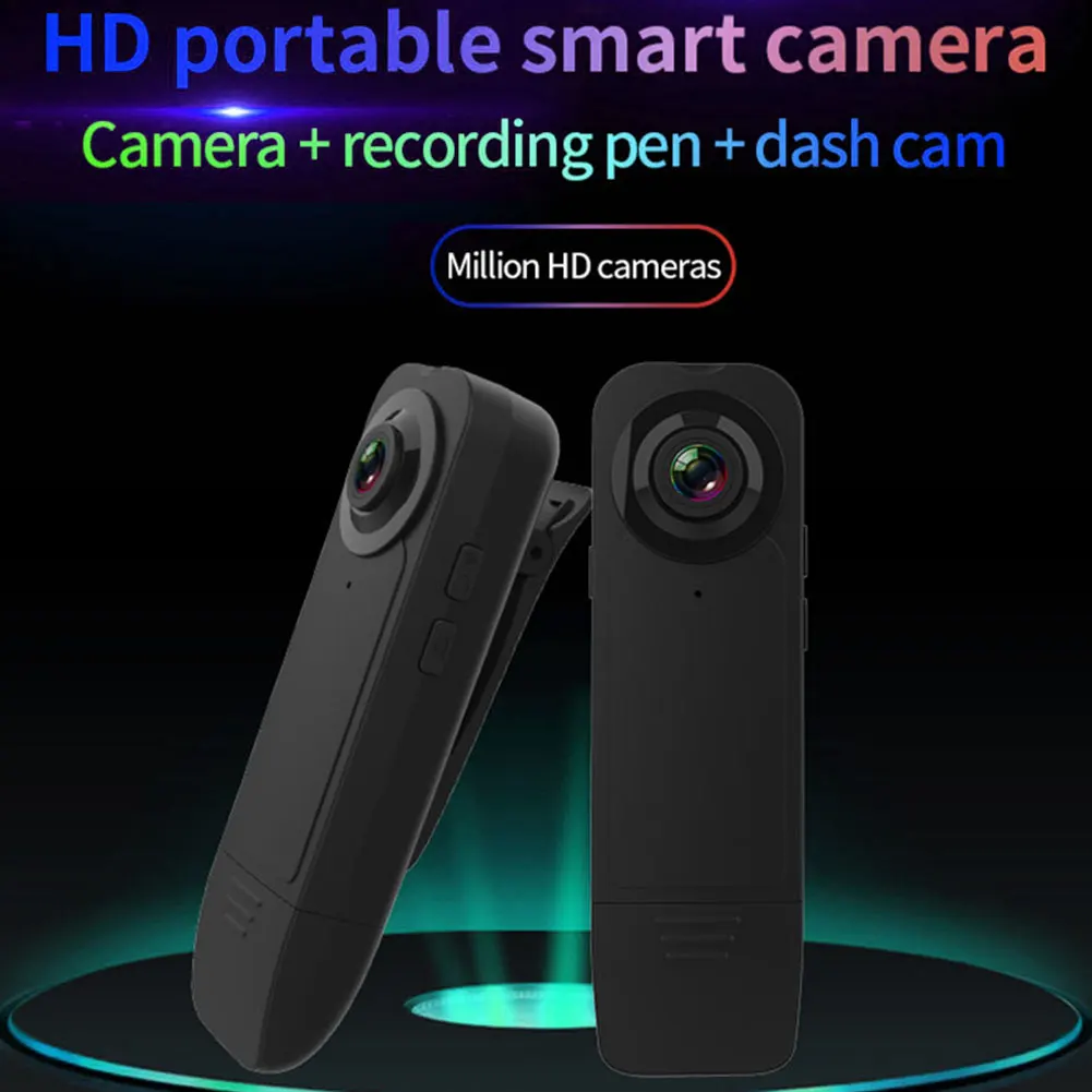 

New Wearable HD 1080P Min Camera Video Recorder With Night Vision Motion Detection Small Security Cam For Home Outside Camcorder