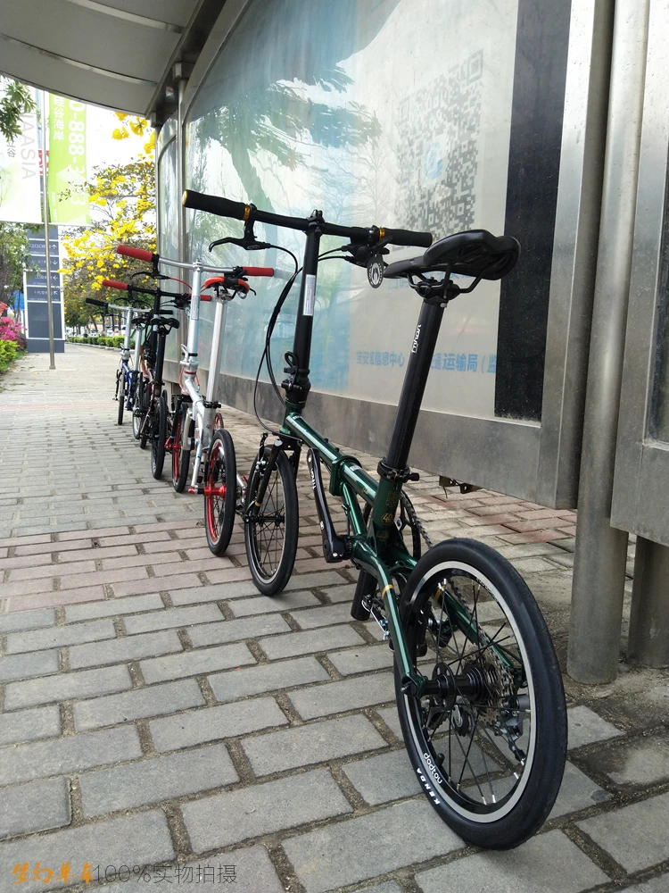 Fnhon FCG1609 складной велосипед 16 дюймов Minivelo CR-MO сталь V тормоз 9 скоростей городской Commuter велосипед для Shimano Shift ретро досуг BMX