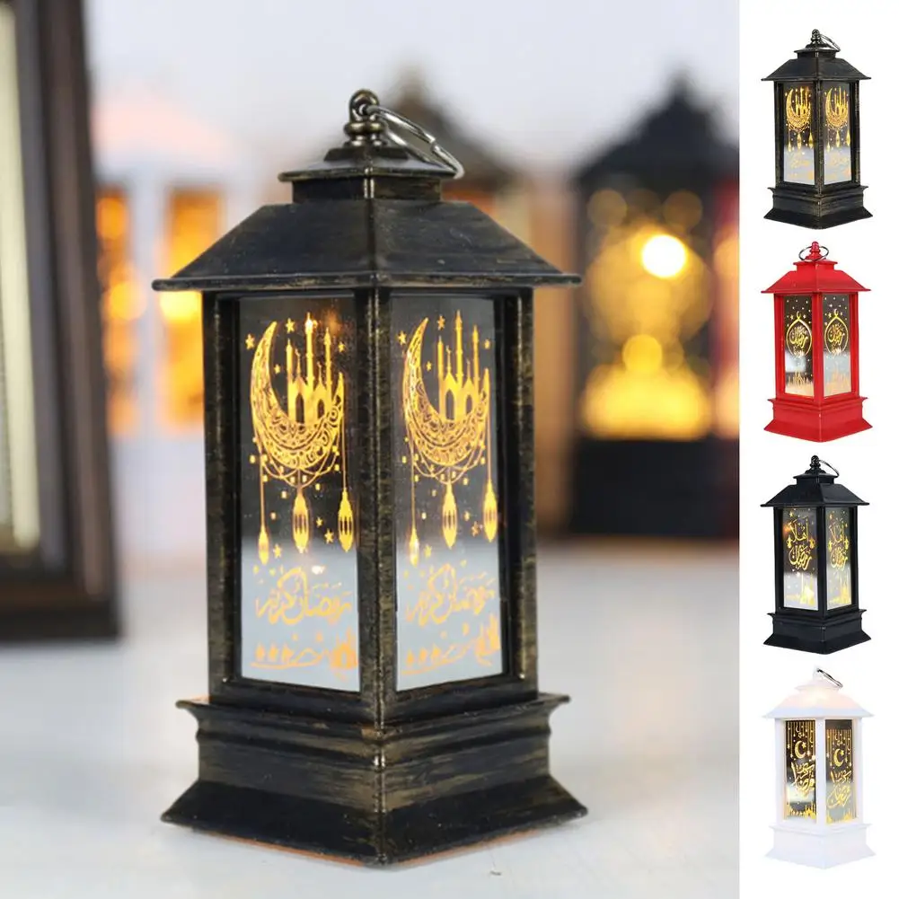 

LED Eid Mubarak Light Accessories Muslim Hanging Lantern Ramadan Kareem Ramadan Decor Islam Gift Palace Light Eid Party Supplies