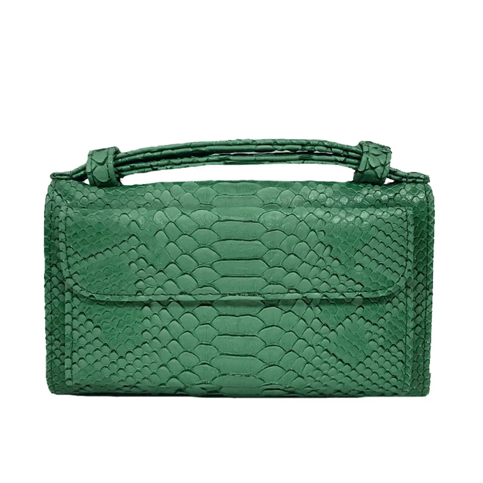 Женская сумка из змеиной кожи мини кожаная мессенджер новый модный клатч через