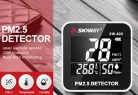 sndway air quality detector desktop pm2 5 detector dust particle detector