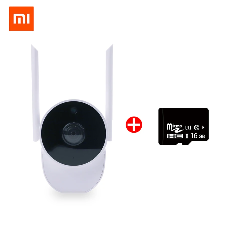 B2 Add 16GB Card XIAOMI Xiaovv наружная панорамная камера 1080P камера видеонаблюдения беспроводная wifi ночное видение высокой четкости с приложением Mijia - Цветной: B2 Add 16GB Card