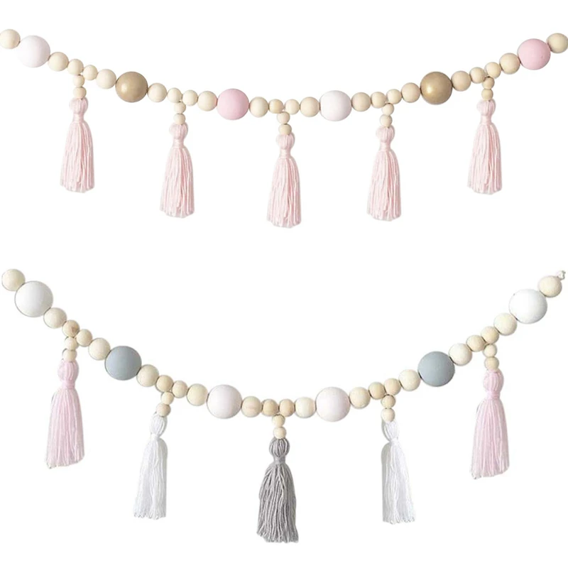 2 предмета Одежда для маленьких номер пряжи и бисера Гирлянда висит с кисточками