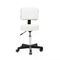 360 degrees adjustable round shape plastic adjustable salon stool with back white bar stool chair bar stools modern