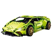 the 18 green 2285pcs super speed sports racing car fast vehicle model building blocks moc technical bricks set gifts kids toys