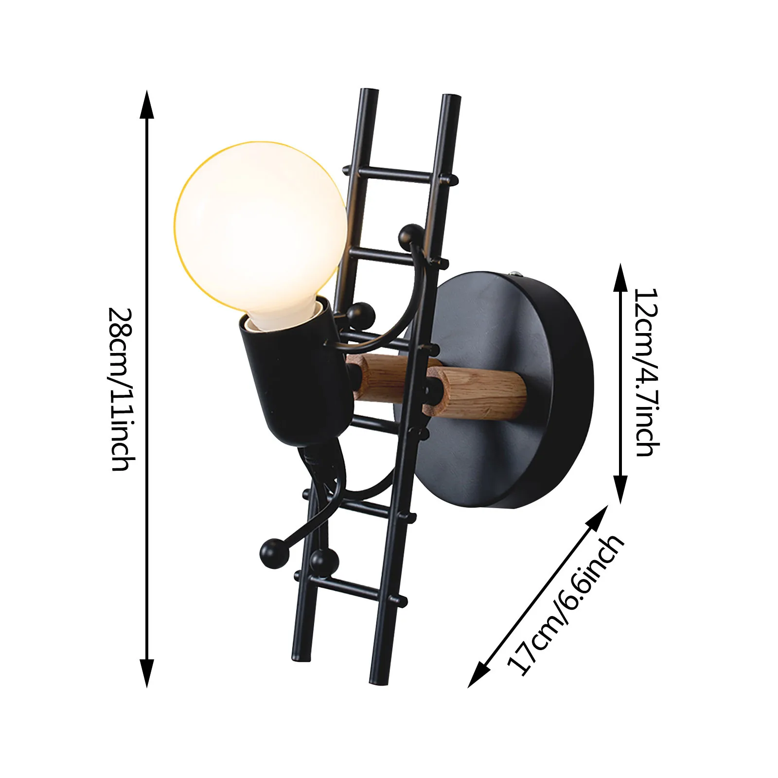 

2pc Nordic wall light creative personality small child climb stair wall lamp aisle corridor children's room bedside lamp bedroom