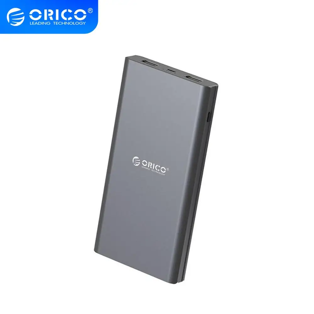 Внешний аккумулятор ORICO 10000 мАч с двойным выходом быстрое зарядное устройство для