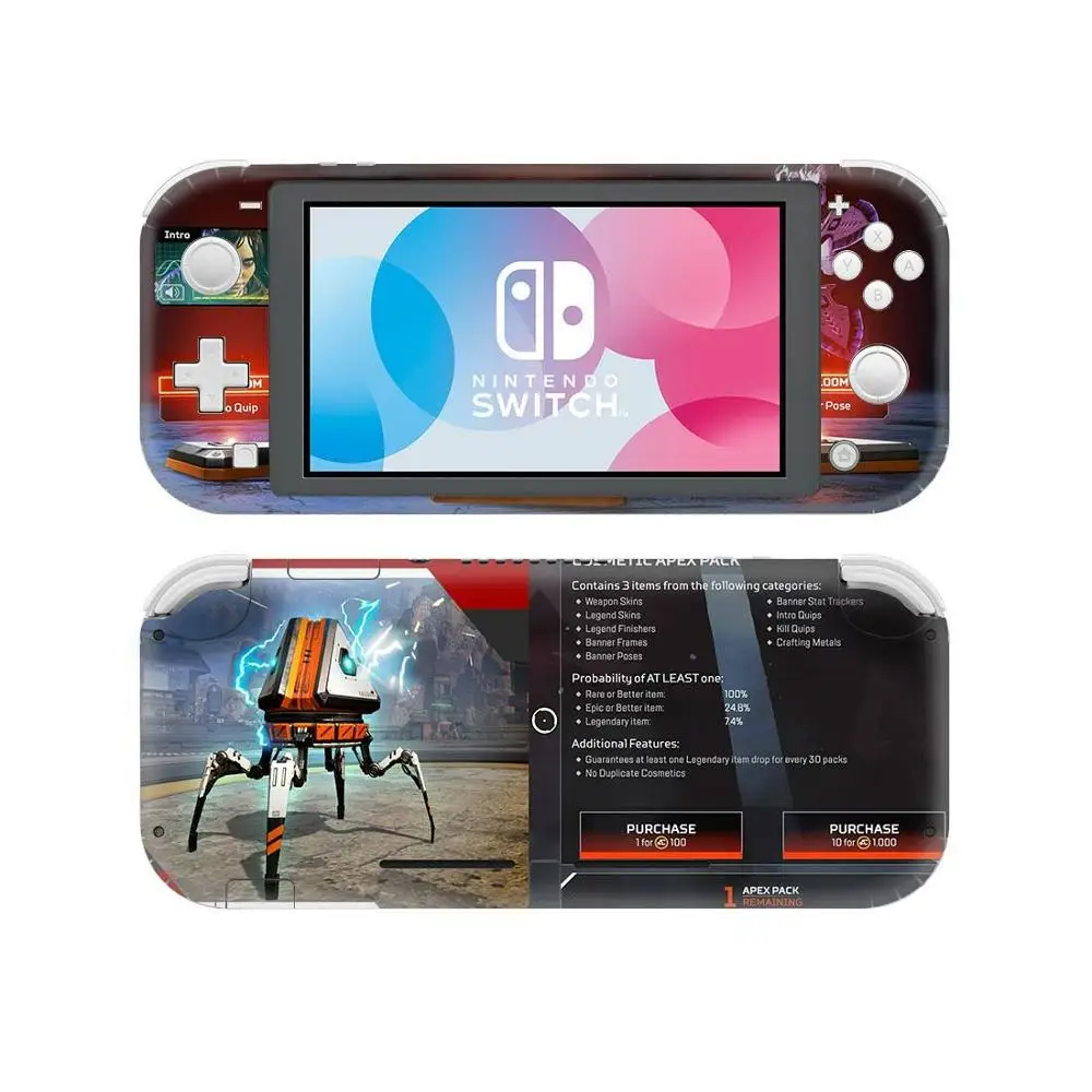 Виниловый экран Защитные наклейки APEX Legends для Nintendo Switch Lite NS консоль