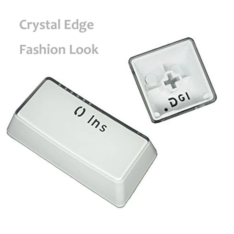 104 клавишный квадратный кристально прозрачный слой механическая клавиатура