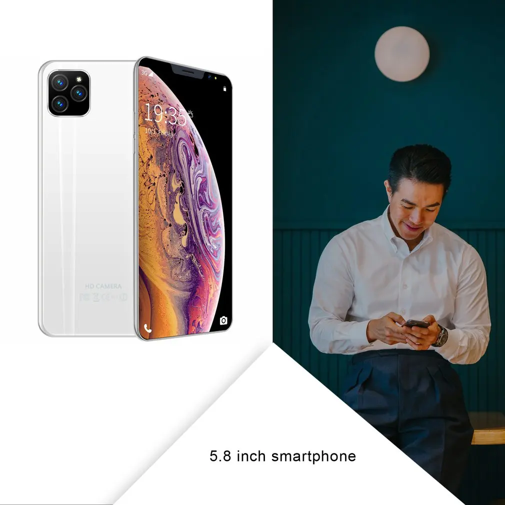 

5.8 inch Big Screen i13 Smartphone 512MB+4G Android Wifi Smartphone Camera Dual-core Dual Card Dual Mode Phone