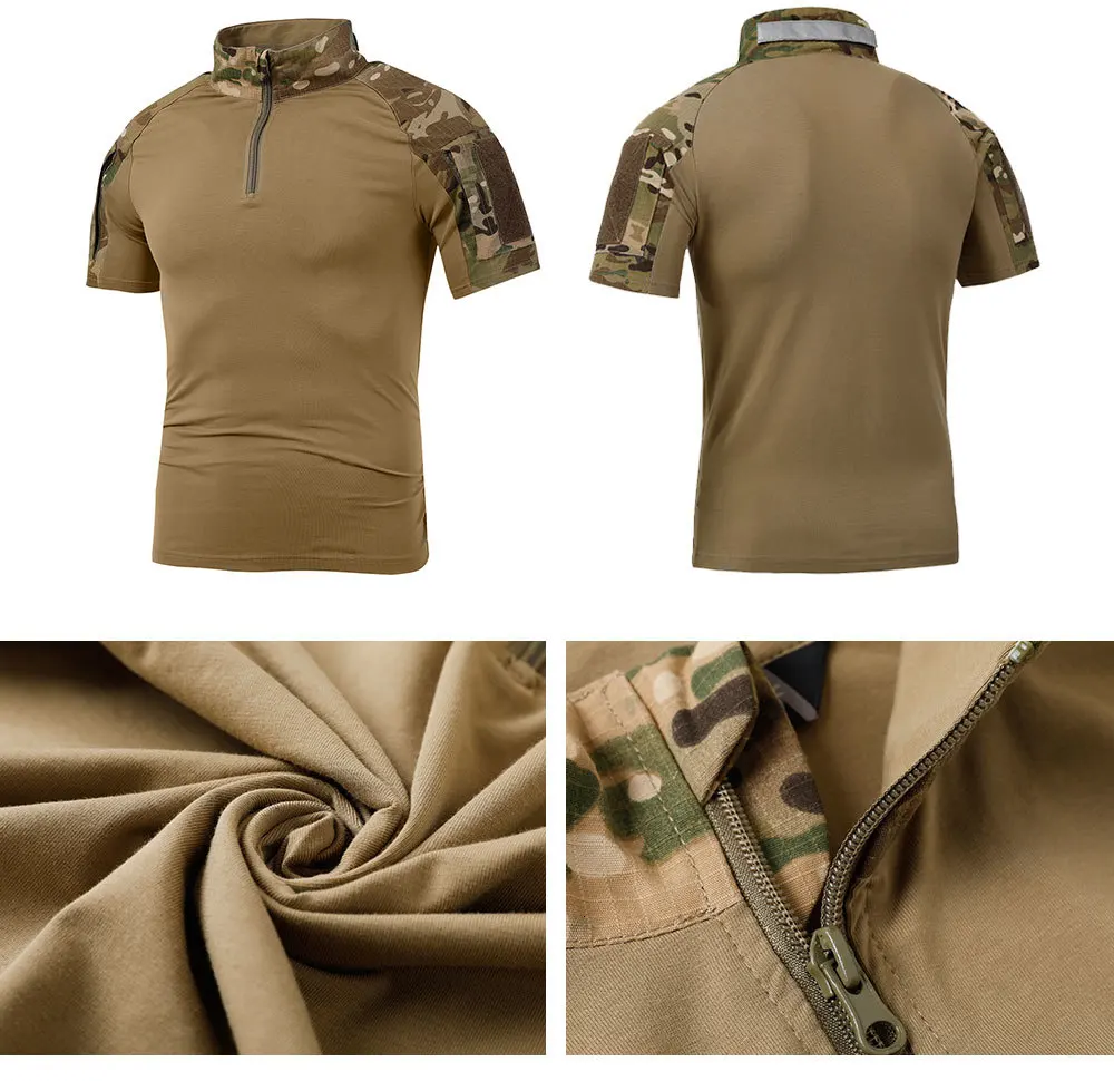 SINAIRSOFT мужская летняя футболка новая тактическая с коротким рукавом Военная камуфляжная хлопковая футболка одежда для охоты LY2068