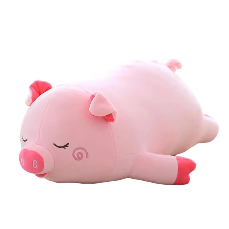 

36CM Pink Lying Pig Plush Toy Soft Stuffed Plush Pillow Cute Doll Toy Room Decoration Children Christmas Birthday Plush Toy Gift