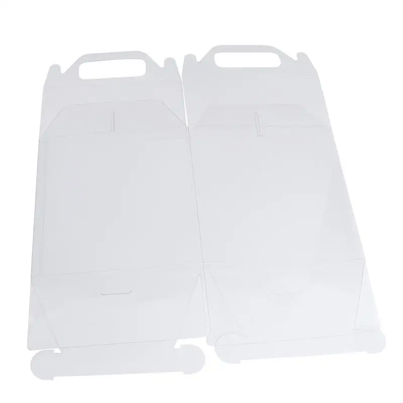2 шт прозрачная коробка для торта пластиковая упаковки портативные упаковочные