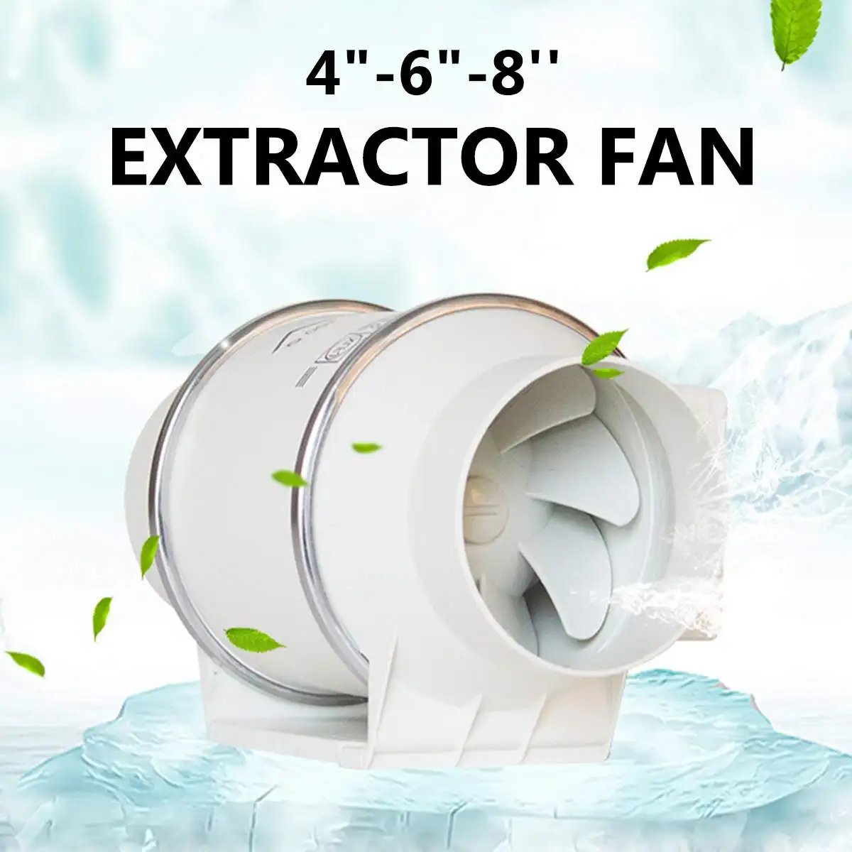 

4-дюймовые вытяжные вентиляторы 220 В, встроенный вентилятор для труб, настенный вентилятор для чистки воздуха в кухне, туалете