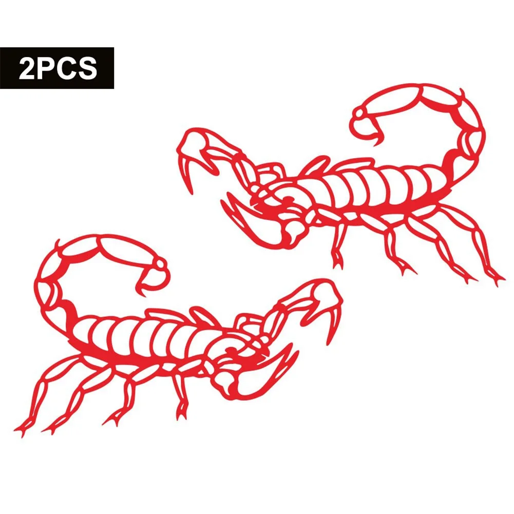 2Ppcs Car Sticker Scorpion Totem Auto Body Decals Engine Hood Vinyl Graphics Waterproof Exterior Accessories | Автомобили и
