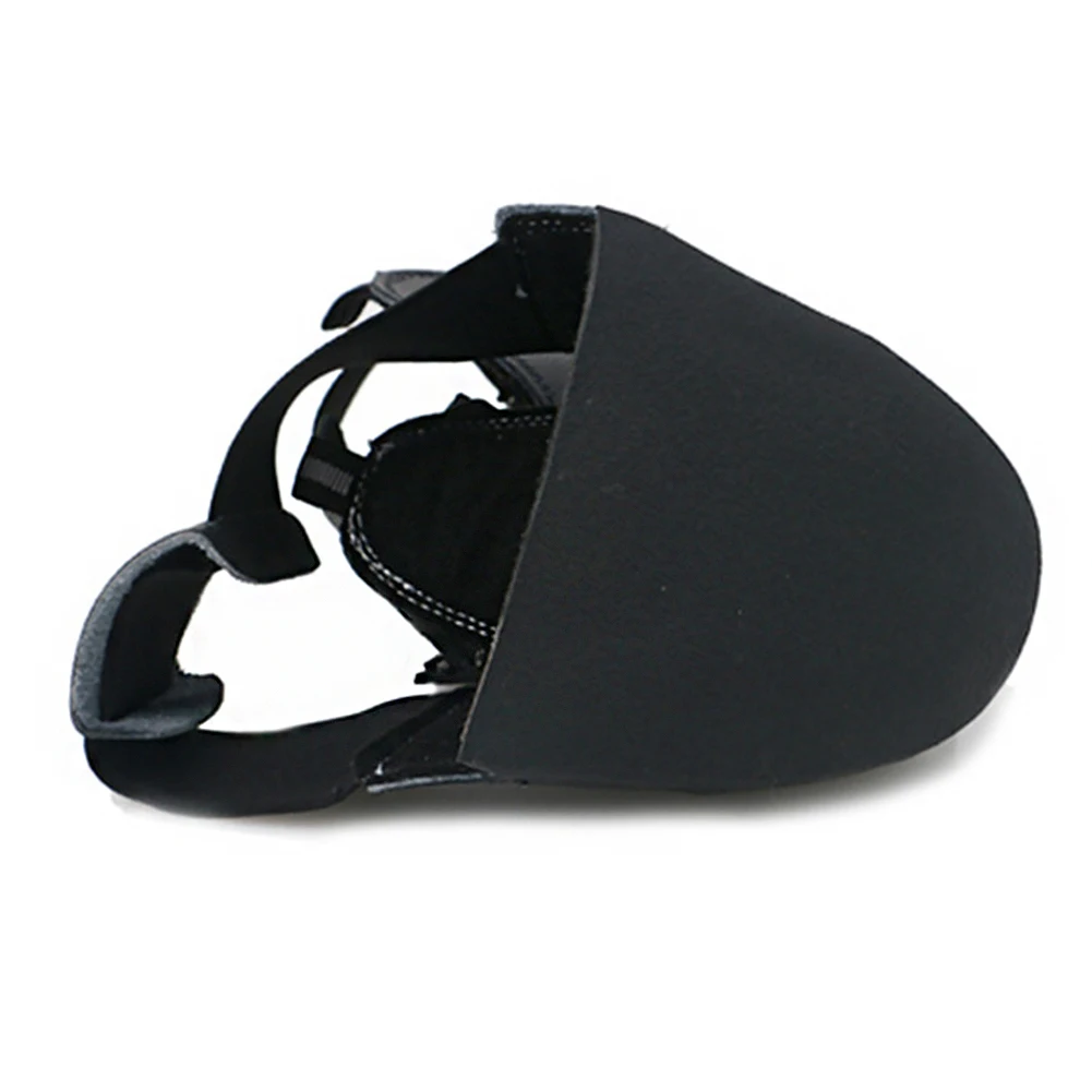 

1pair Industrial Faux Leather Non Slip Visitor Safety Wear Resistant Outdoor Overshoe Toe Cap Solid Adjustable Protective