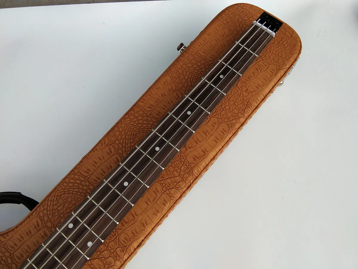 Бесплатная доставка Новый большой John 4 струны Безголовый электрическая бас