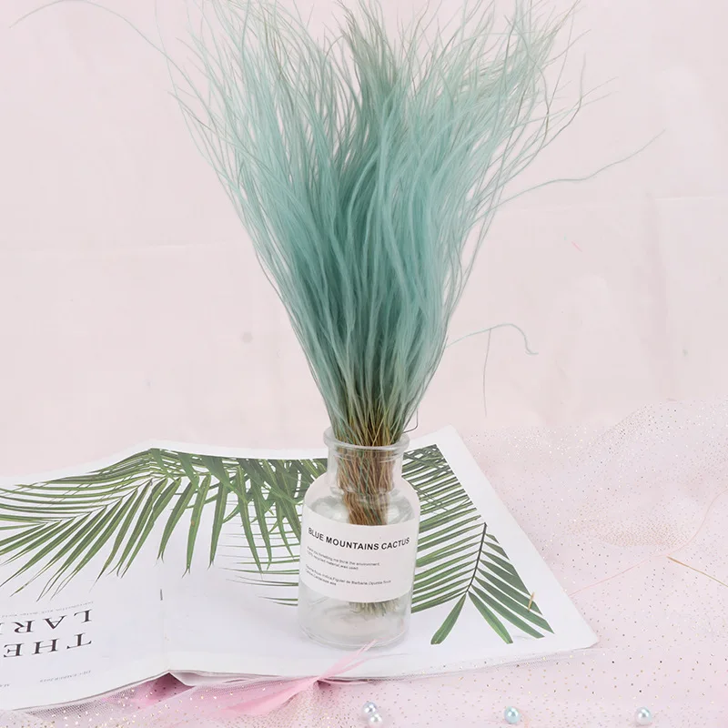 

Feather Ggrass Home Decor Dried Flower Indie Room Decoration PreservedPlant Artificial FlowerForWedding Festival Christmas Party