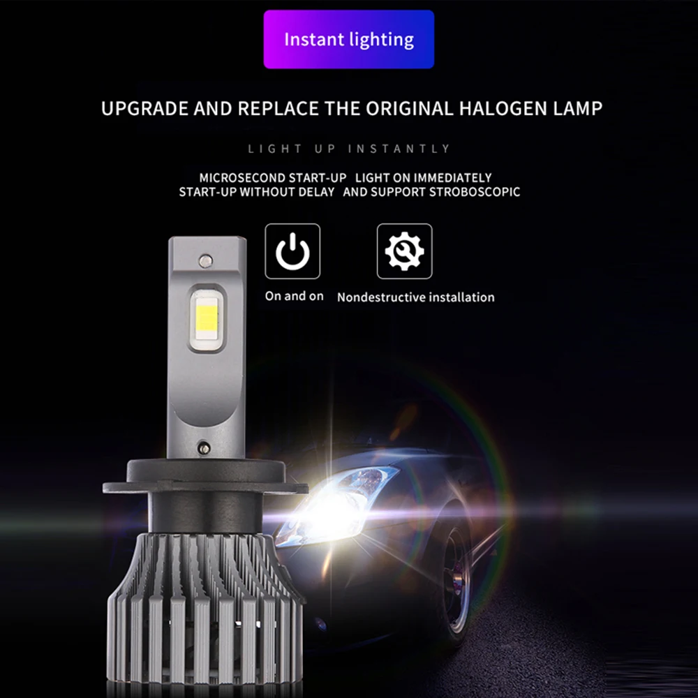 

G8 car headlight bulb H7 9006 are universal LED light sourcing made of high quality 3570 chips ,can output 12v 6000k spot light