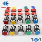 10 шт.лот хромирование 5 В12 в 30 мм светодиодный ная подсветка кнопки с микропереключателем для аркадных игр Mame Jamma запчасти